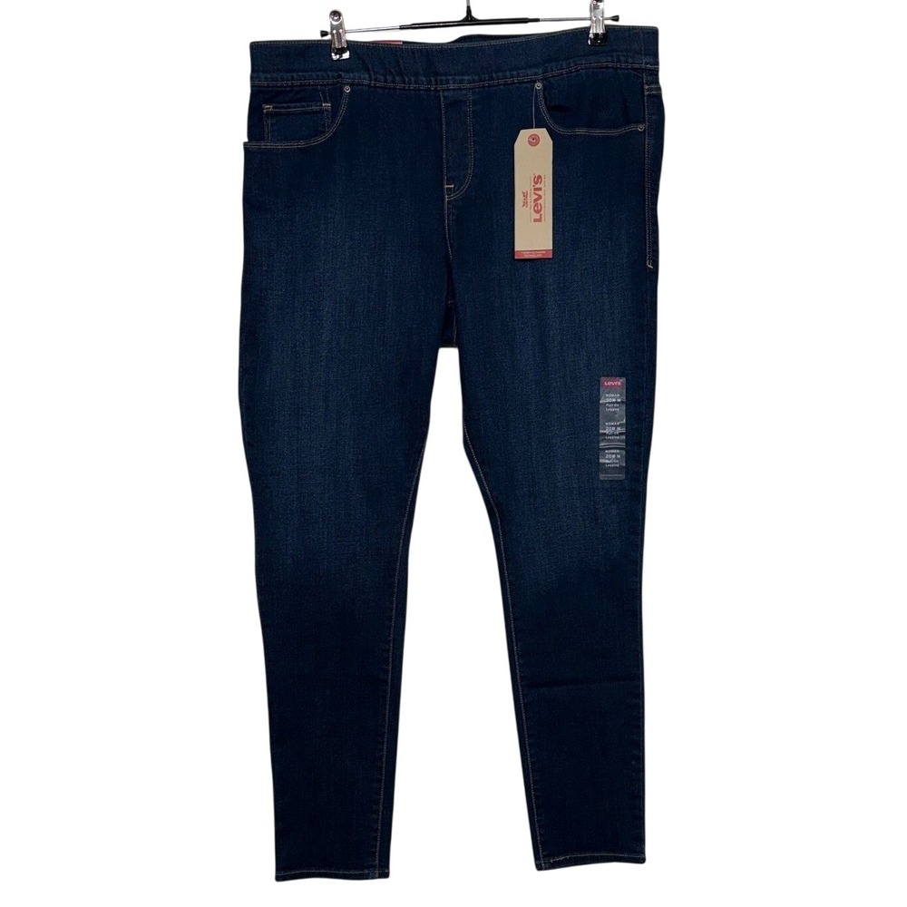 New Levis Jeans Women 20 40X30 Blue Perfectly Shaping Pull On Stretch Leggings